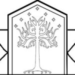 Sketch of crown's center with White Tree of Gondor Sketch of crown's center with White Tree of Gondor