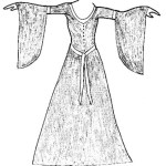 Mourning gown sketch Mourning gown sketch