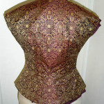 Back of bodice, in-progress Back of bodice, in-progress