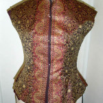 Front of bodice, in-progress Front of bodice, in-progress