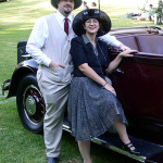 Thomas & Trystan & a vintage car Thomas & Trystan & a vintage car