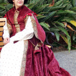 Trystan in 1580s gown