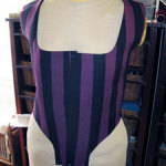 Stripey polonaise bodice, in-progress, front Stripey polonaise bodice, in-progress, front