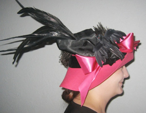 hatcerisert Caveat Emptor pink & black hat