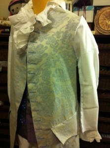 Coat in progress