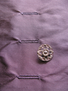 waistcoat buttonholes & button