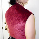 Bodice in progress, back