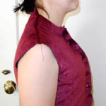 Bodice in progress, side