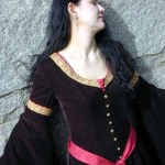 Trystan wearing Arwen mourning gown at Oak Hill Cemetery in San Jose Trystan wearing Arwen mourning gown at Oak Hill Cemetery in San Jose
