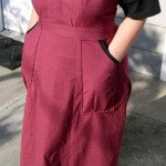 Close-up of lady artisan's apron