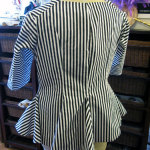 jacket-back B/w stripey jacket, almost done, back
