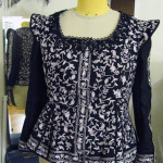 Finished Jacobean jacket, front