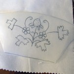 Design of the strawberry glove embroidery