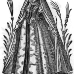 duckbillcloak-FrauenTrachtenbuch 1586, Dutchwoman from Frauen Trachtenbuch by Jost Amman (image source: Wikimedia Commons)