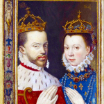 1559 - Elisabeth de Valois & King Philip II of Spain (image source: Bibliotheque Nationale de France)