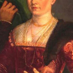 1560 by Giovanni Antonio Fasolo, partlet with gold trim