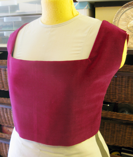 Bodice in progress, doesn't look like much, but it's getting there! Bodice in progress, doesn't look like much, but it's getting there!