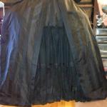 Robe a la francaise with petticoat, in progress